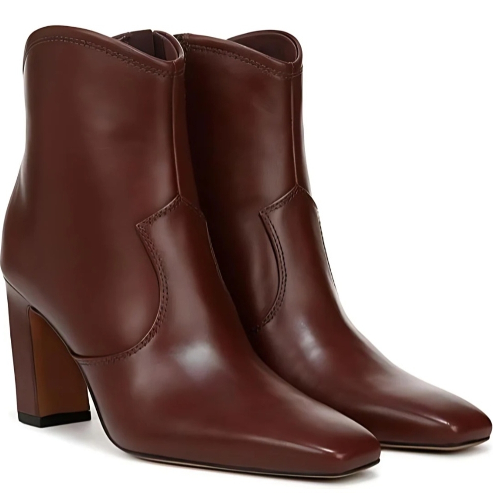 Franco Sarto Square Toe Ankle Booties